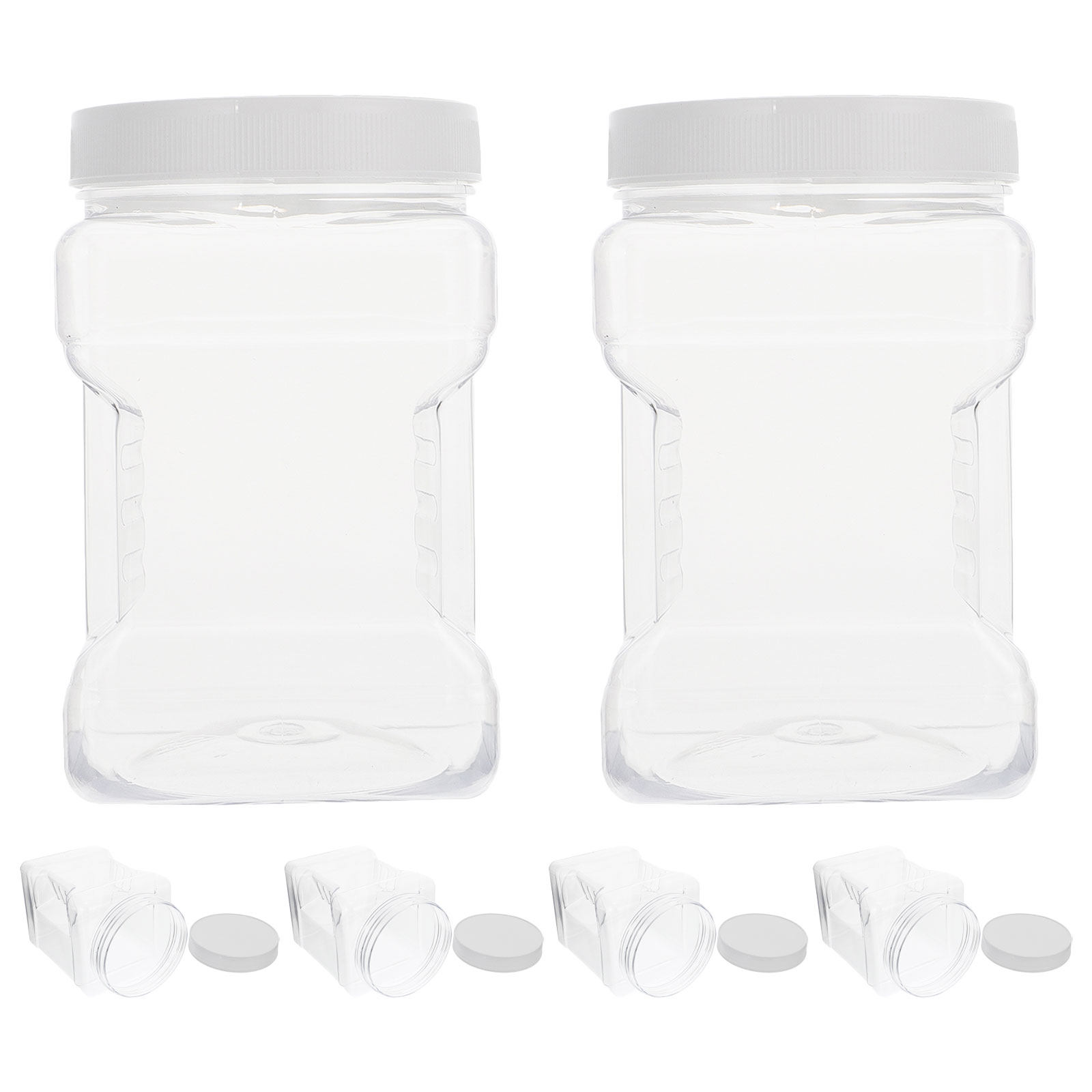 Food Storage Airtight - 6 Buah Wadah Penyimpanan Plastik Transparan