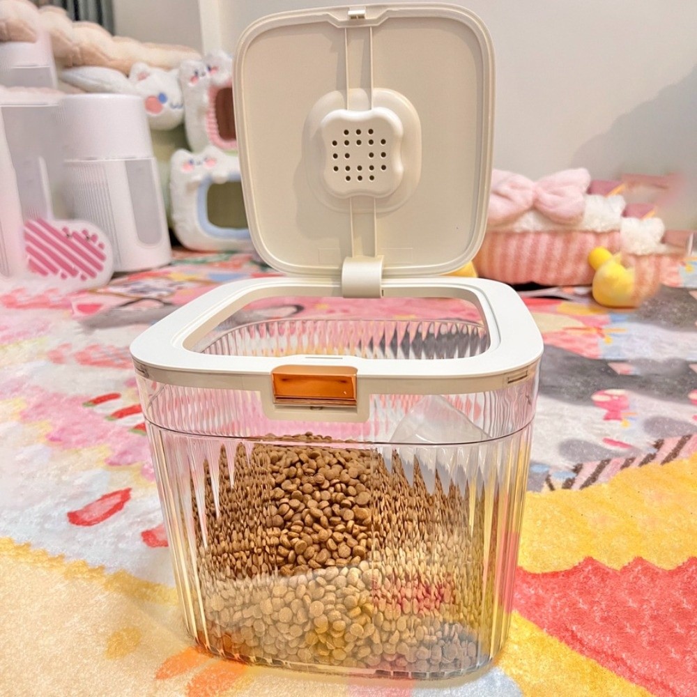 Food Storage Containers Plastic Box - Wadah Penyimpanan Makanan Anjing Flip Cover