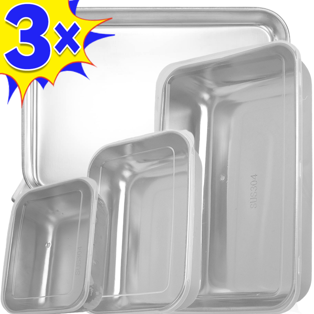 Food Storage On Table - Kotak penyimpan makanan Stainless Steel, kotak