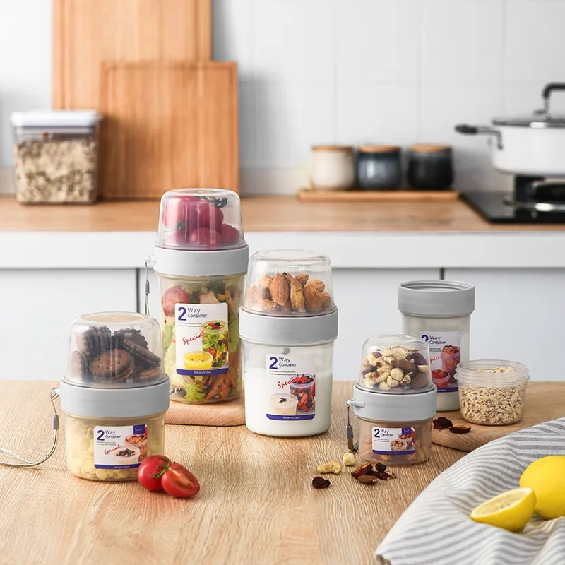 Food Storage Yogurt - Set Wadah Bekal Sarapan Oatmeal Sereal