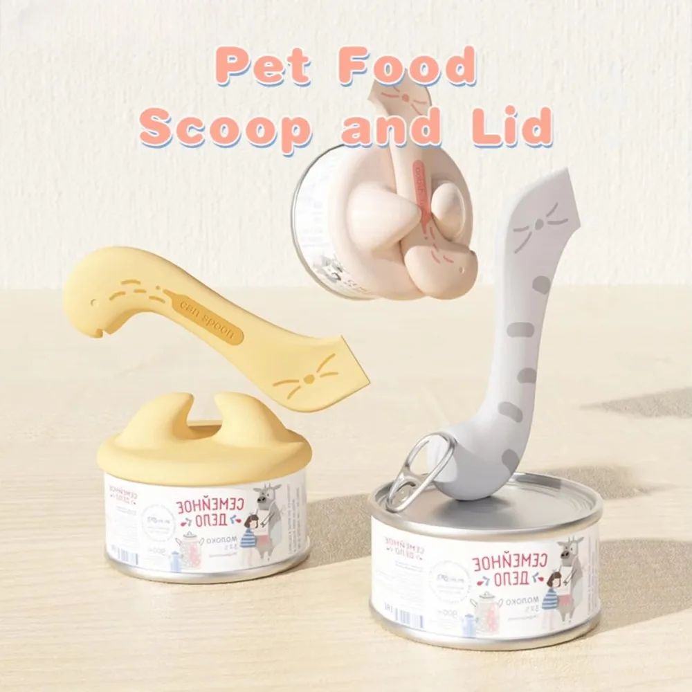 Food Storage With Scoop - Aksesori Hewan Peliharaan Sendok Anjing Multifungsi