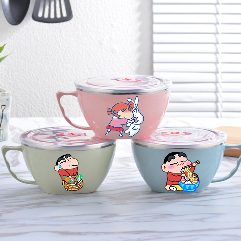 Food Storage On Table - Mangkuk Mie Crayon Shin-chan Mangkuk Baja