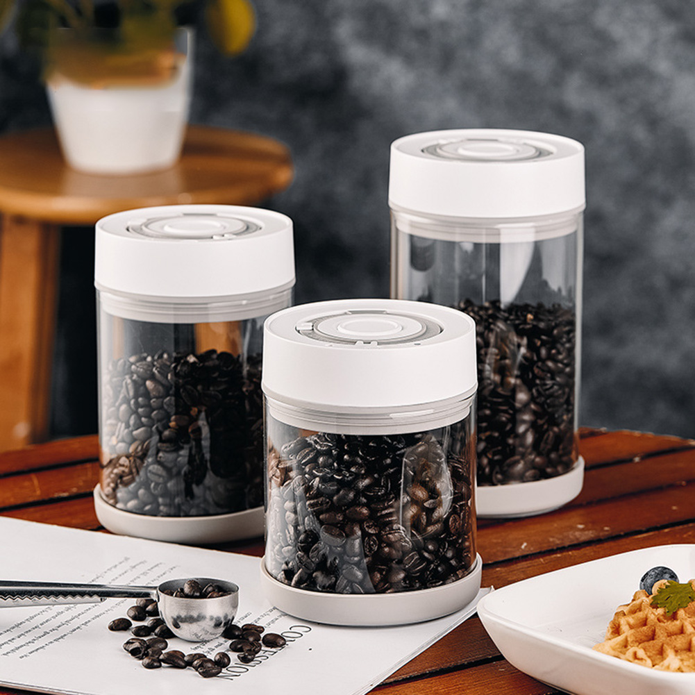 Food Storage On Table - Kitchen Moisture-proof Glass Coffee Bean Jar