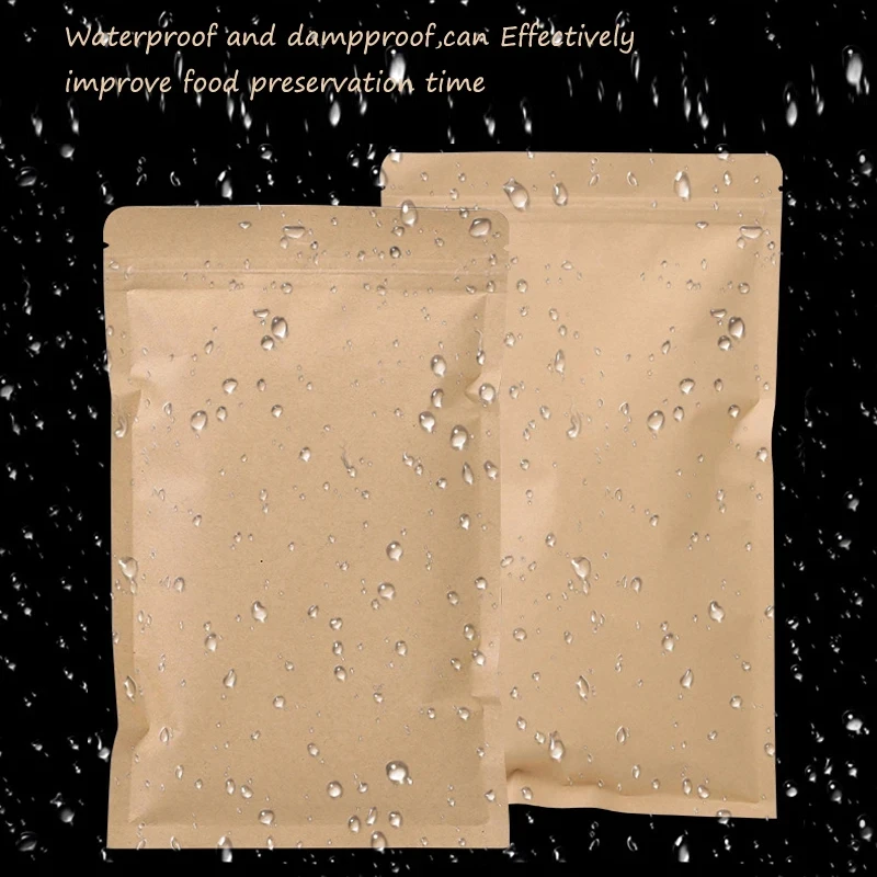Food Storage Bag - 100 Buah Kantong Kunci Ritsleting Kertas