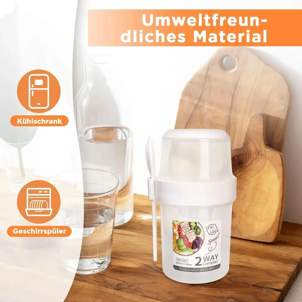 Food Storage Yogurt - Cangkir Salad Cangkir Sarapan Kotak Bento