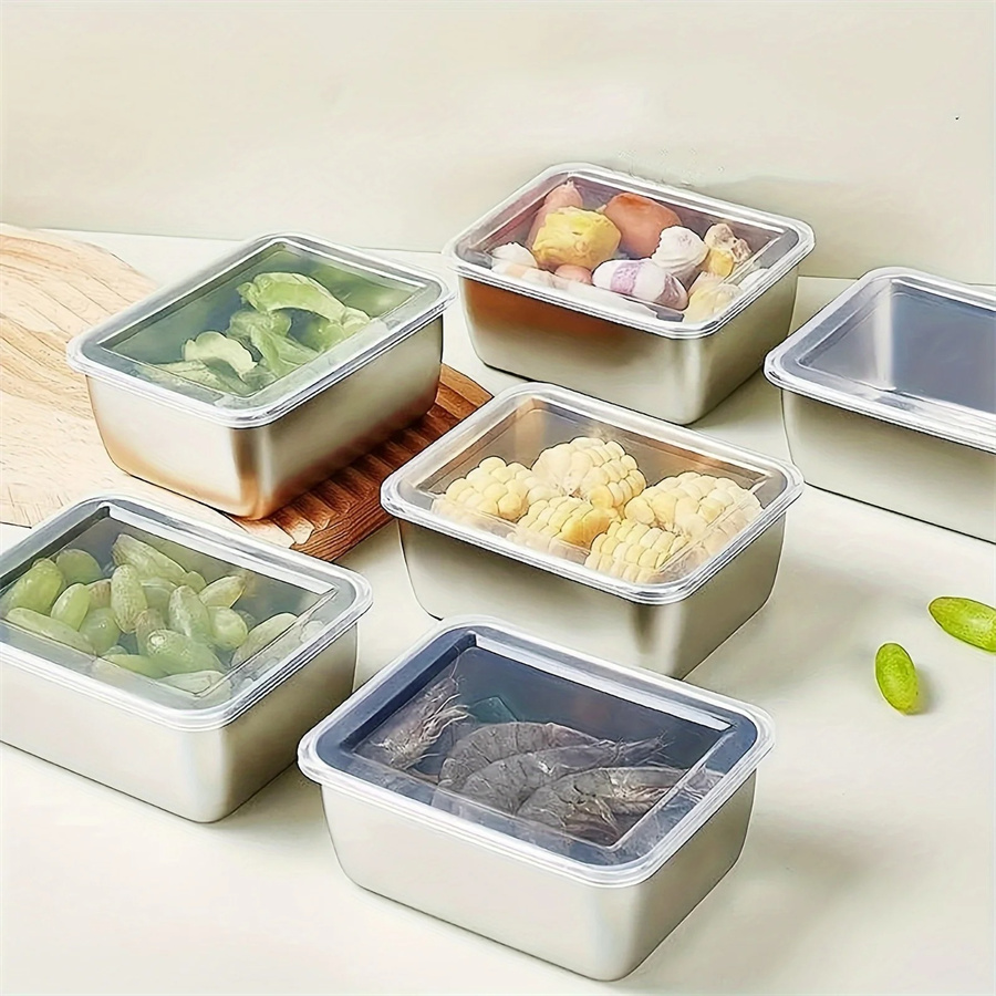 Food Storage On Table - Kotak penyimpanan makanan Stainless Steel, piring