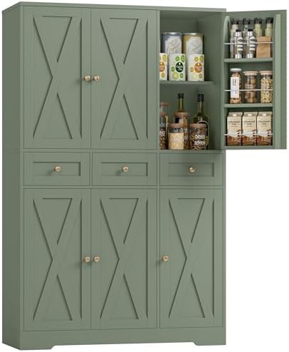 Food Storage Without Pantry - Lemari Penyimpanan Dapur Gaya Farmhouse 67