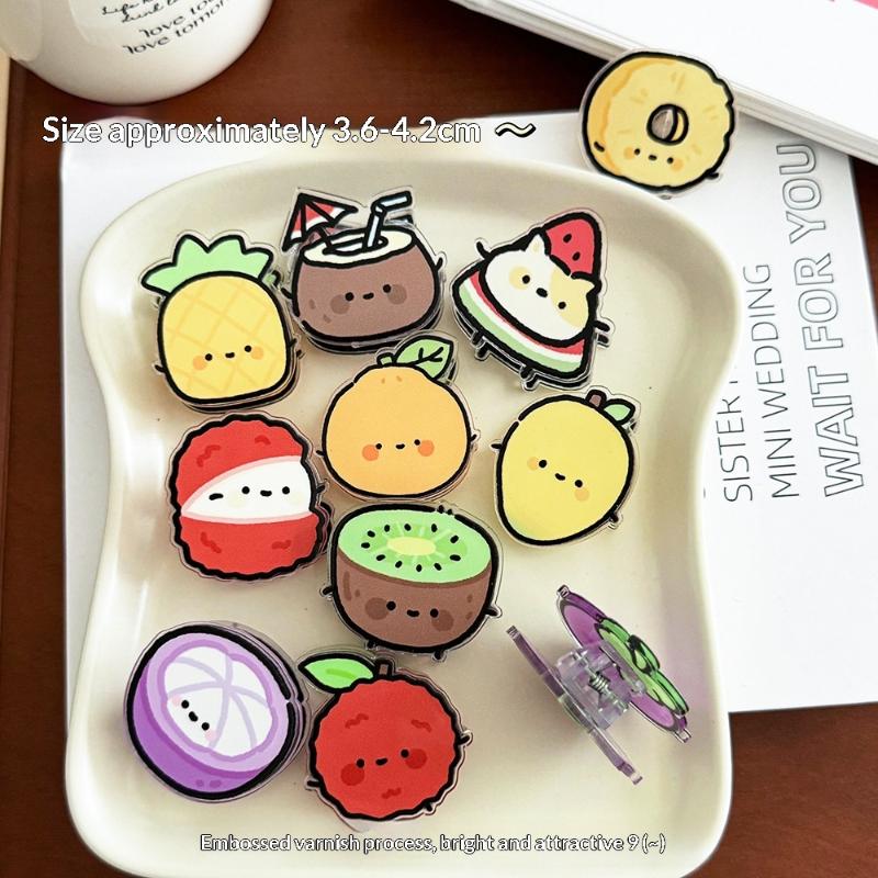 Food Storage Notes - Klip Penyegel Dekoratif Buah Kartun 4PCS