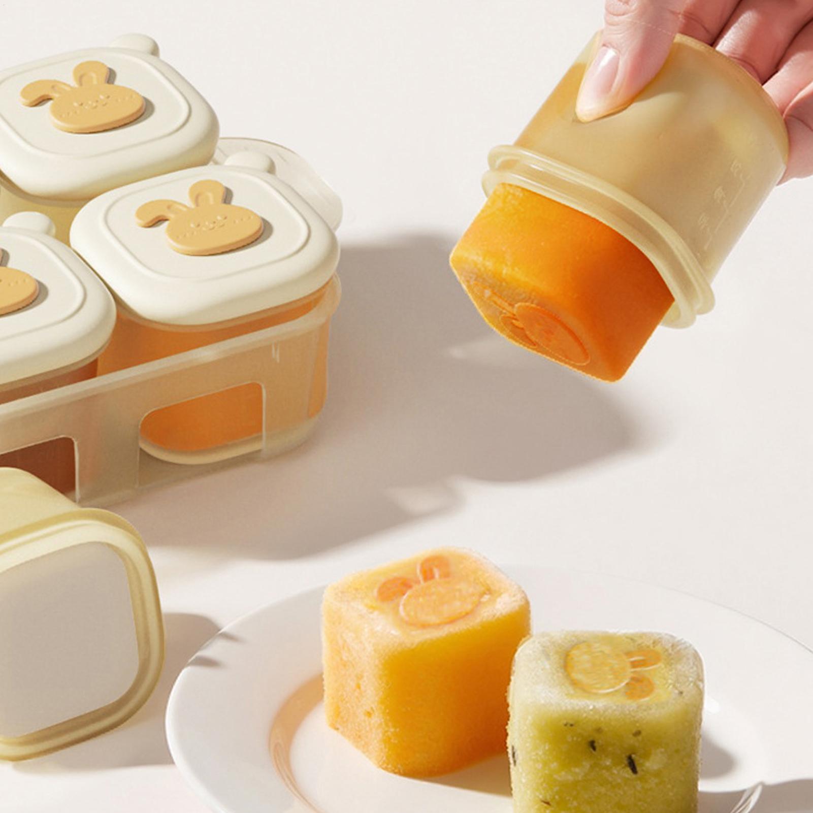 Wadah Beku Makanan Bentuk Kubu - Food Storage Yogurt ulasan dan harga