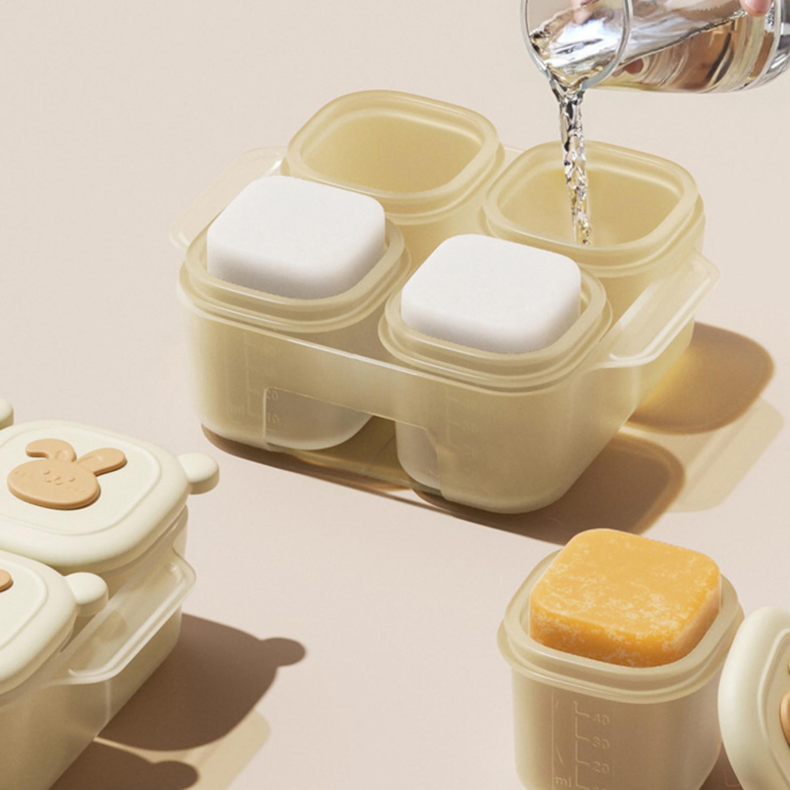 Wadah Beku Makanan Bentuk Kubu - Food Storage Yogurt ulasan dan harga