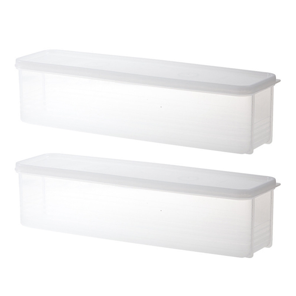 2 Buah Wadah Mie Persegi Panja - Food Storage Containers Plastic Box ulasan dan harga
