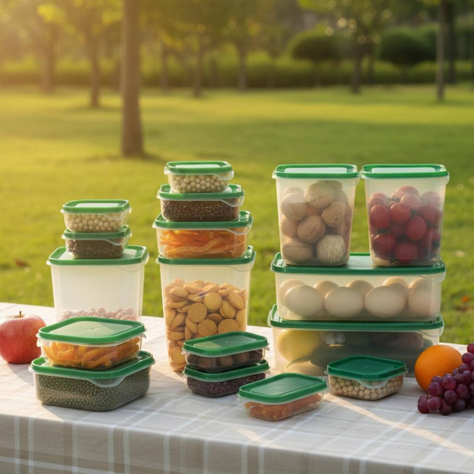 17 Buah Set Kotak Penyimpanan  - Food Storage Containers Plastic Box ulasan dan harga