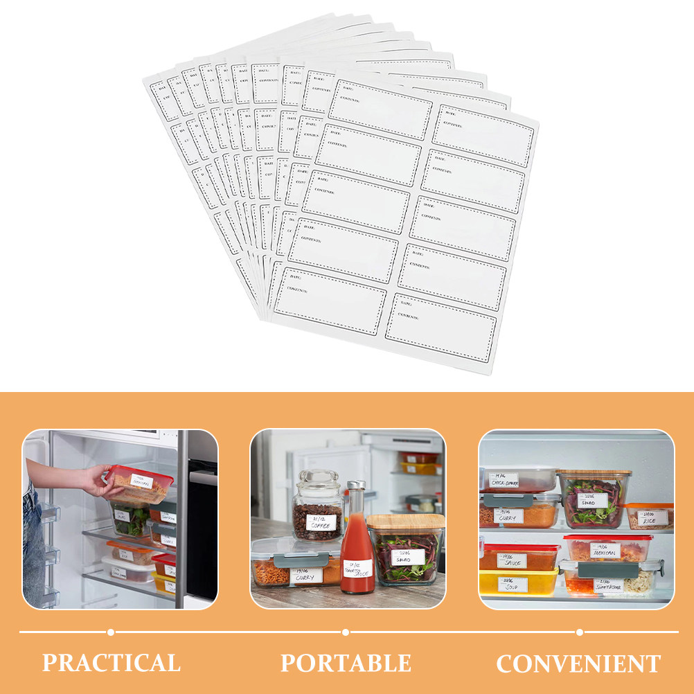10 Lembar Stiker Label Tahan A - Food Storage Notes ulasan dan harga