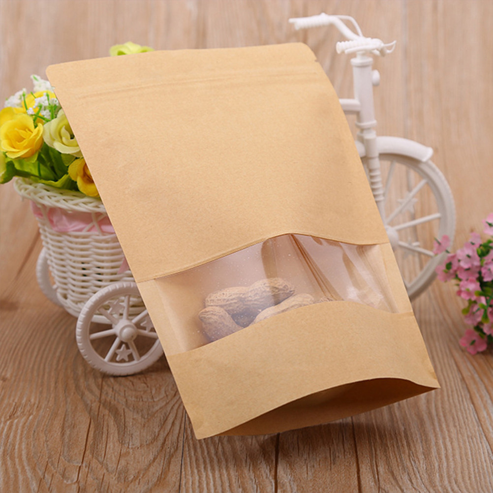 50Pcs Kantong Kertas Kraft Ber - Food Storage Bag ulasan dan harga