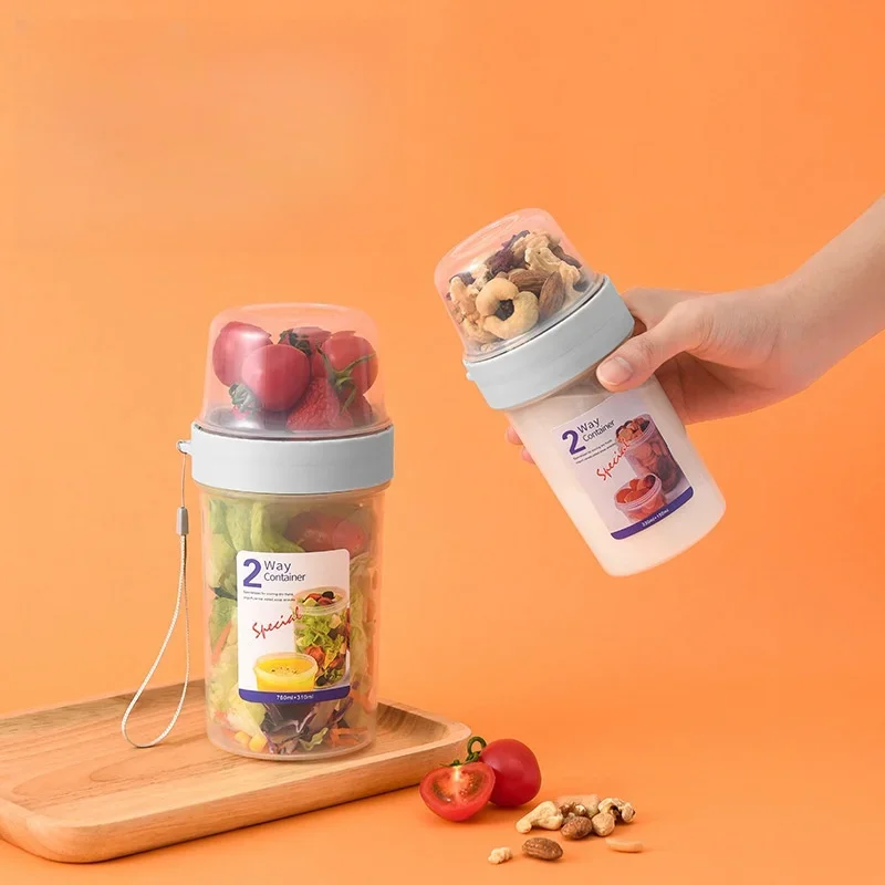 Set Wadah Bekal Sarapan Oatmea - Food Storage Yogurt ulasan dan harga