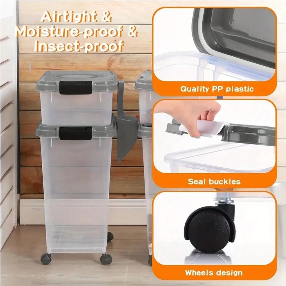 Wadah Penyimpanan Makanan, Kom - Food Storage With Scoop ulasan dan harga