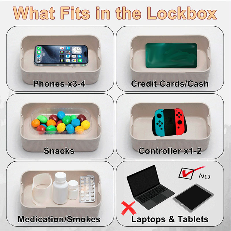 Kotak Kunci Terprogram 2 Mode, - Food Storage With Lock ulasan dan harga