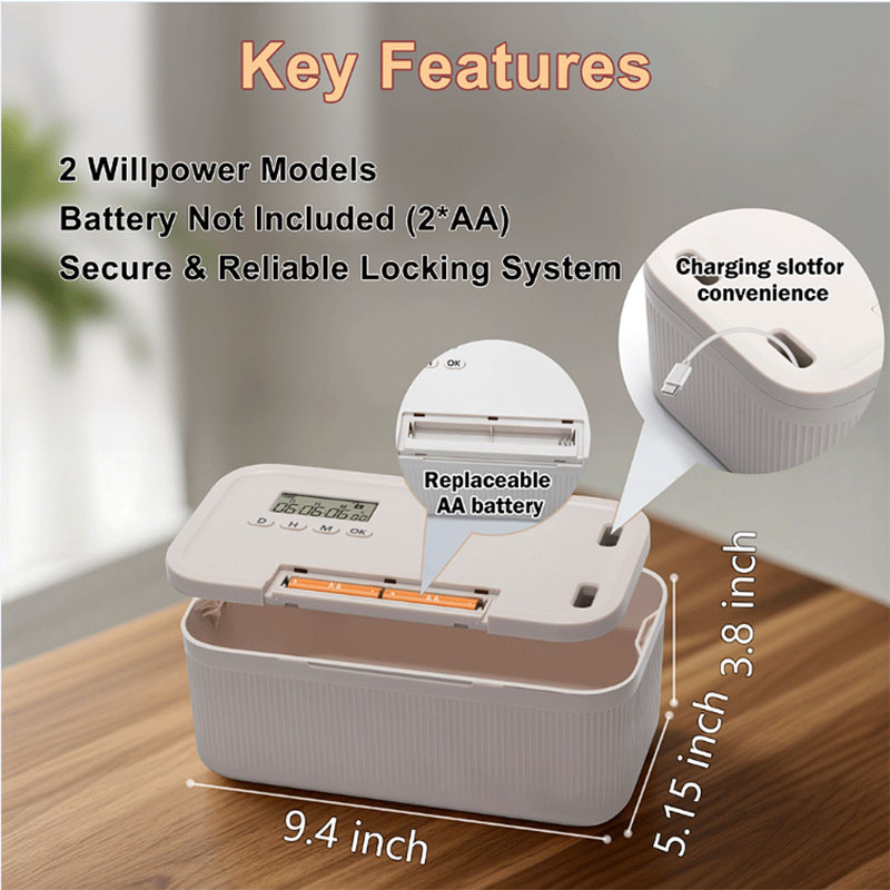 Kotak Kunci Terprogram 2 Mode, - Food Storage With Lock ulasan dan harga