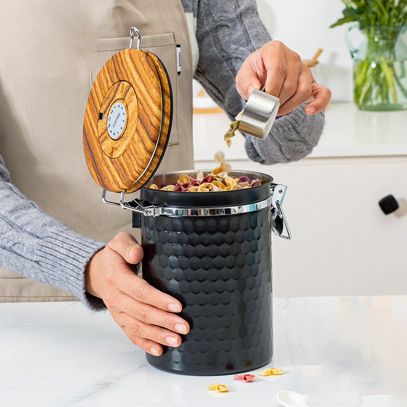 Wadah Kopi Stainless Steel Ked - Food Storage Airtight ulasan dan harga