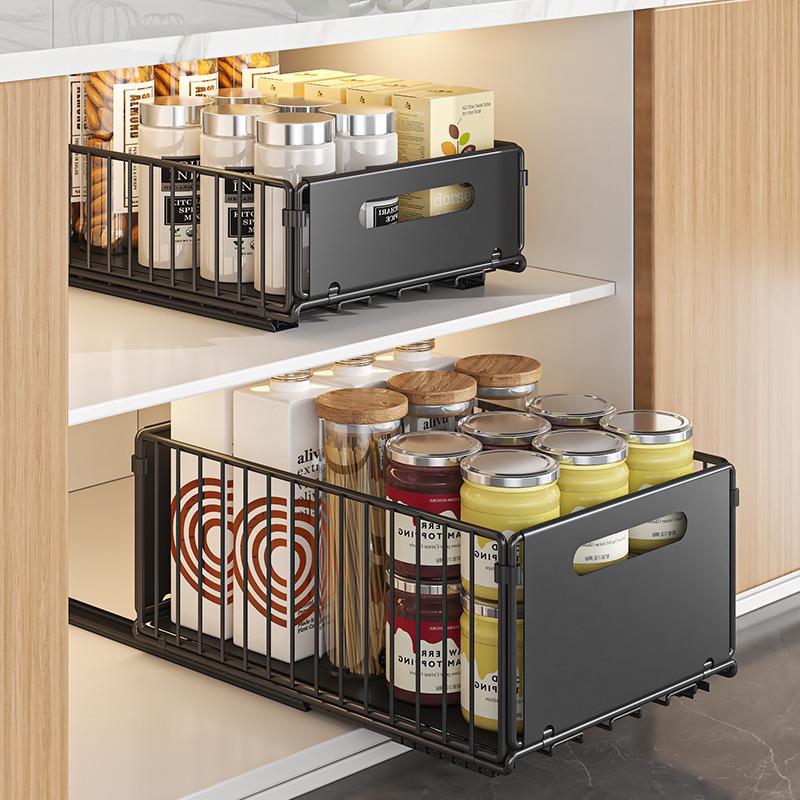 Keranjang Penyimpanan Geser un - Food Storage Without Pantry ulasan dan harga