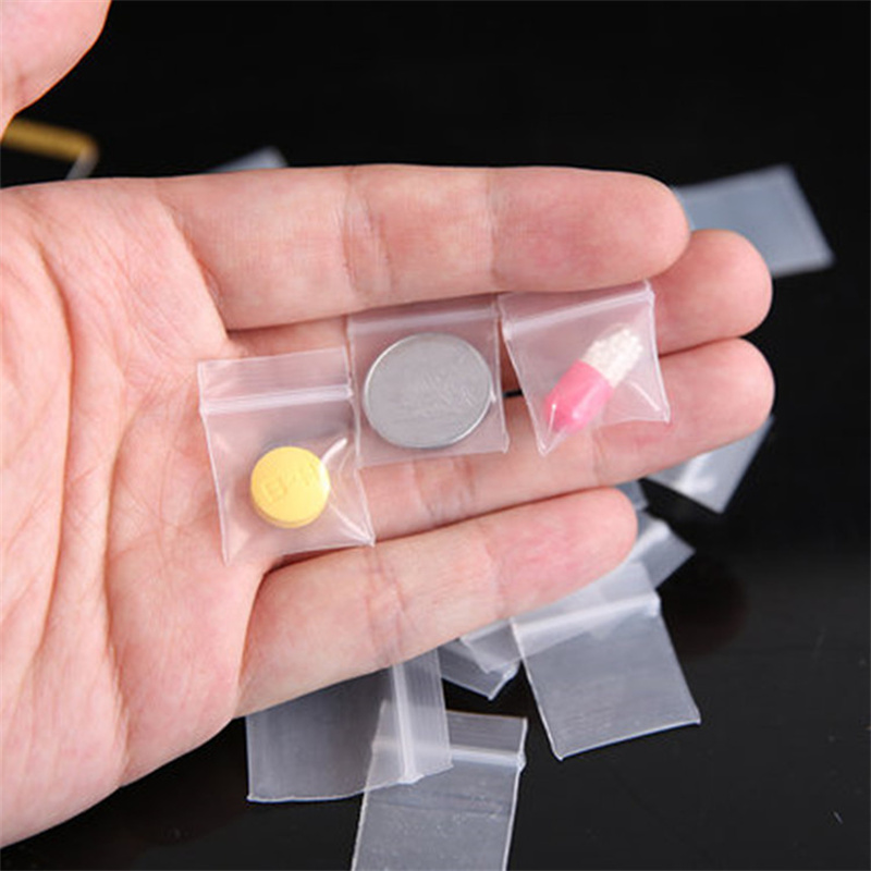 100 buah transparan Mini plast - Food Storage With Lock ulasan dan harga