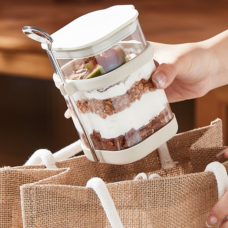 Gelas Overnight Oats dengan Se - Food Storage Yogurt ulasan dan harga