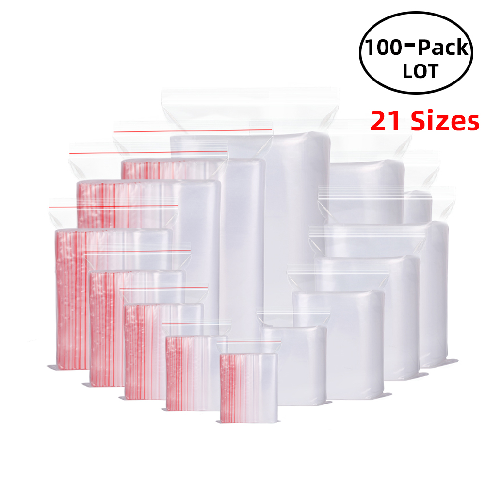 100 Buah/Pak Tas Kunci Zip Dap - Food Storage With Lock ulasan dan harga