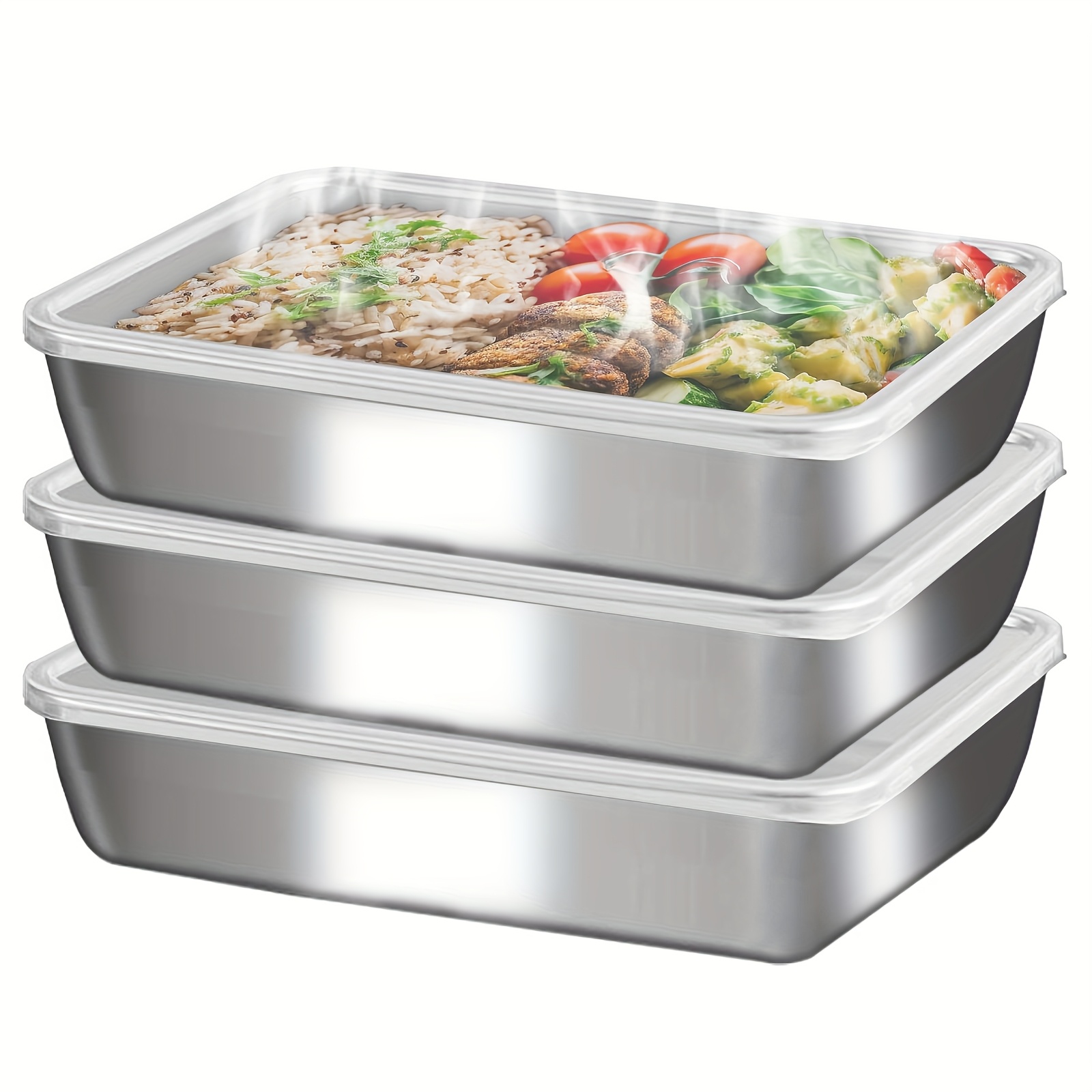 3pcs Wadah Makanan & Kotak Mak - Food Storage Lunch Box ulasan dan harga