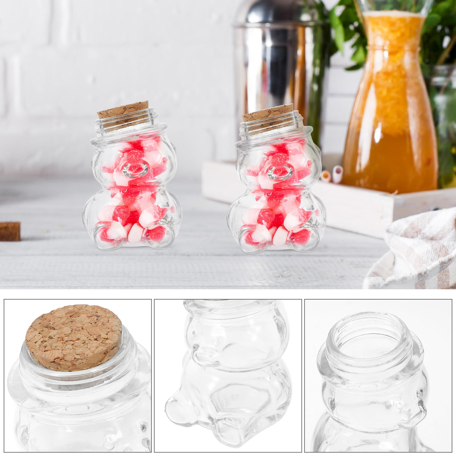 4 Buah Set Toples Permen Kaca  - Food Storage Airtight ulasan dan harga