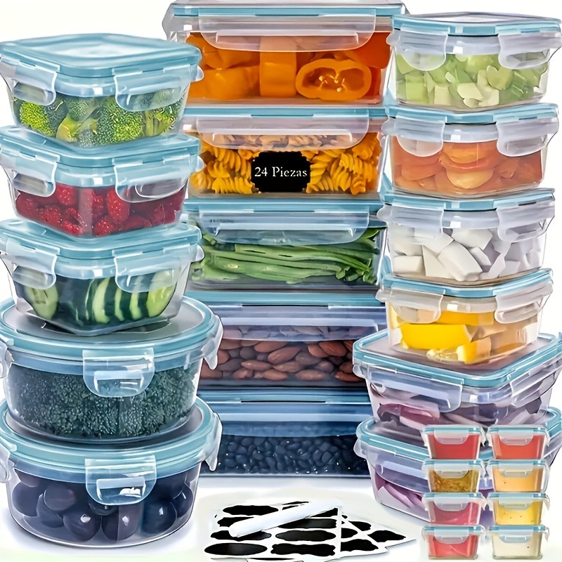 48PCS Set Wadah Penyimpanan Ma - Food Storage On Table ulasan dan harga