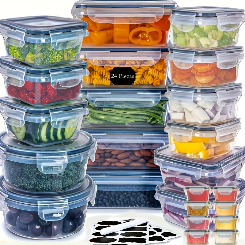 48PCS Set Wadah Penyimpanan Ma - Food Storage On Table ulasan dan harga