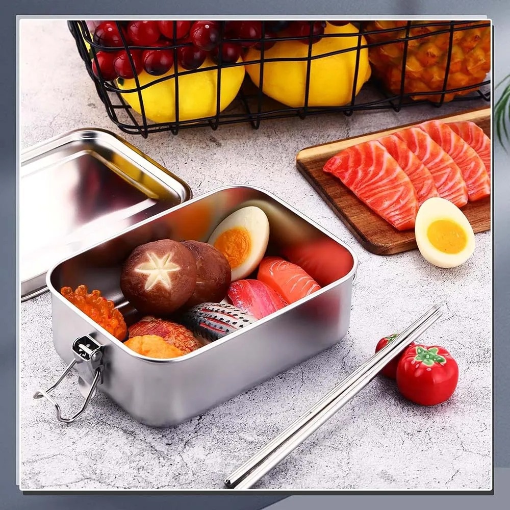 Kotak Bento Baja Tahan Karat K - Food Storage With Lock ulasan dan harga